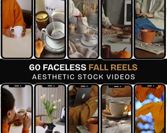 Fall Reels, Fall Aesthetics Faceless Reels, Cozy Autumn Videos, Fall Videos Faceless Marketing Videos, Fall Canva Reels Videos Template