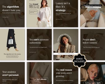 Instagram Templates Social Media Manager & Content Creator Instagram, Modern template, SMM, Pinterest-Inspired Canva Templates