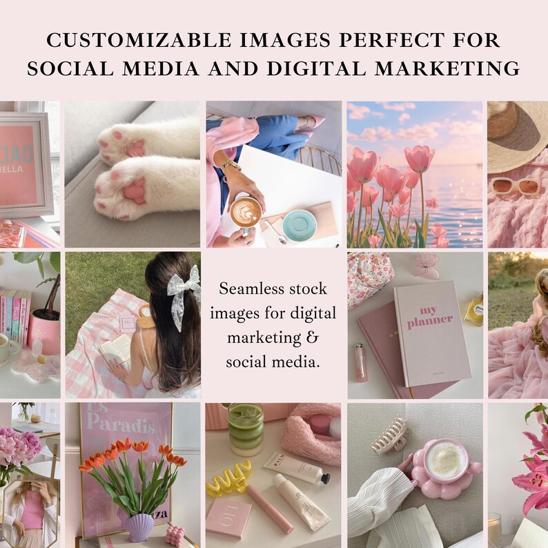 Pink Aesthetic Faceless Stock Photo, Coquette Instagram Pink Aesthetic Photos, Faceless Marketing Photos, Faceless Photos Feminine Brand Kit image 5