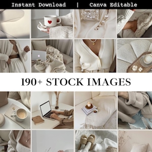 190+ Neutral Stock Images, Girl Boss Aesthetic Content for Social Media Posting, Faceless Marketing Photos, Faceless Instagram Images