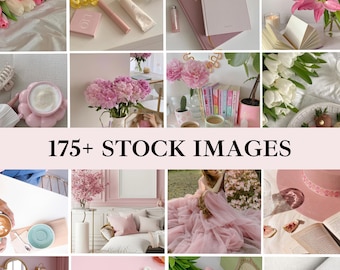 Pink Aesthetic Faceless Stock Photo, Coquette Instagram Pink Aesthetic Photos, Faceless Marketing Photos, Faceless Photos Feminine Brand Kit