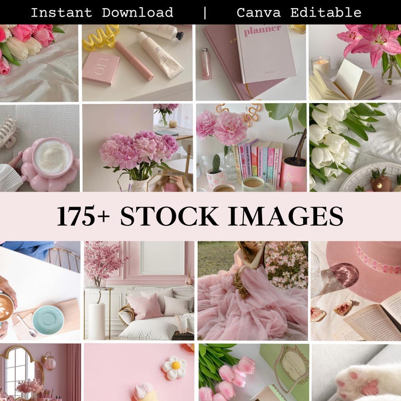 Pink Aesthetic Faceless Stock Photo, Coquette Instagram Pink Aesthetic Photos, Faceless Marketing Photos, Faceless Photos Feminine Brand Kit image 1