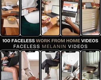 Melanin Faceless Reels Marketingvideo's, werkende haspels, thuiswerkvideo Anonieme digitale marketingvideo's, Digital Market Reels-video