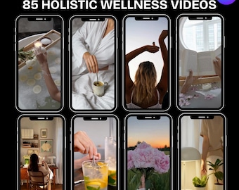 Faceless Wellness Videos Holistic Wellness Reel Templates for Faceless Marketing, Holistic Coach Videos, Lifestyle Reel Videos