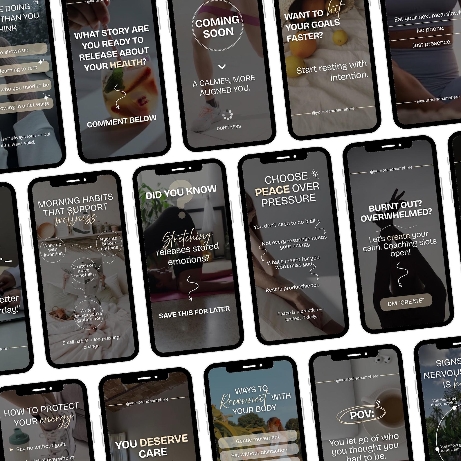 Wellness Instagram Reels Templates, Holistic Coach Reels Canva ...