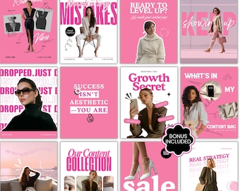 Social Media Post Template Bold Instagram Template, Instagram Post Template, Social Media Templates, Social Media Management Templates, Smm