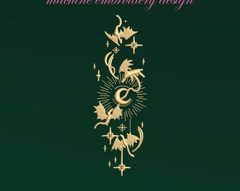 Wzory do haftu ważki, wzory do haftu maszynowego książek fantasy, wzory do haftu czytelnika fantasy, wzory do haftu książkowego, 3 ROZMIARY