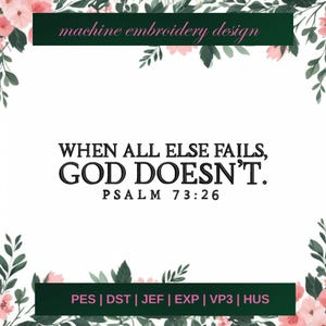 psalm embroidery designs, christian machine embroidery designs, jesus embroidery design, embroidery pattern, 3 SIZE - Instant downloads