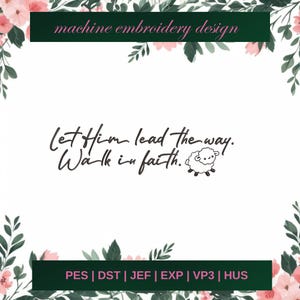 Christian Embroidery Designs , Jesus Machine Embroidery Files , Faith embroidery pattern, Instant Download embroidery design christian file