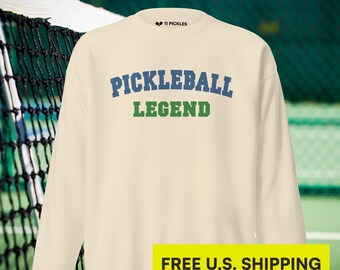 Pickleball Legend Sweatshirt: Unisex Crewneck, Soft Fleece