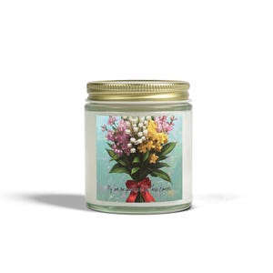 Floral Scented Candles - Gift for Valentines, Wedding, Her, Aromatherapy Bliss, Home Fragrance, Relaxation Candle, Nature-Inspired Decor