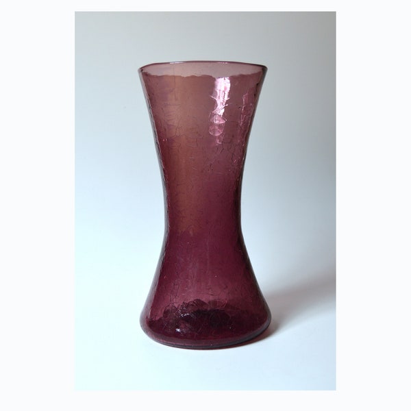 Blenko Glass Vase Purple Etsy