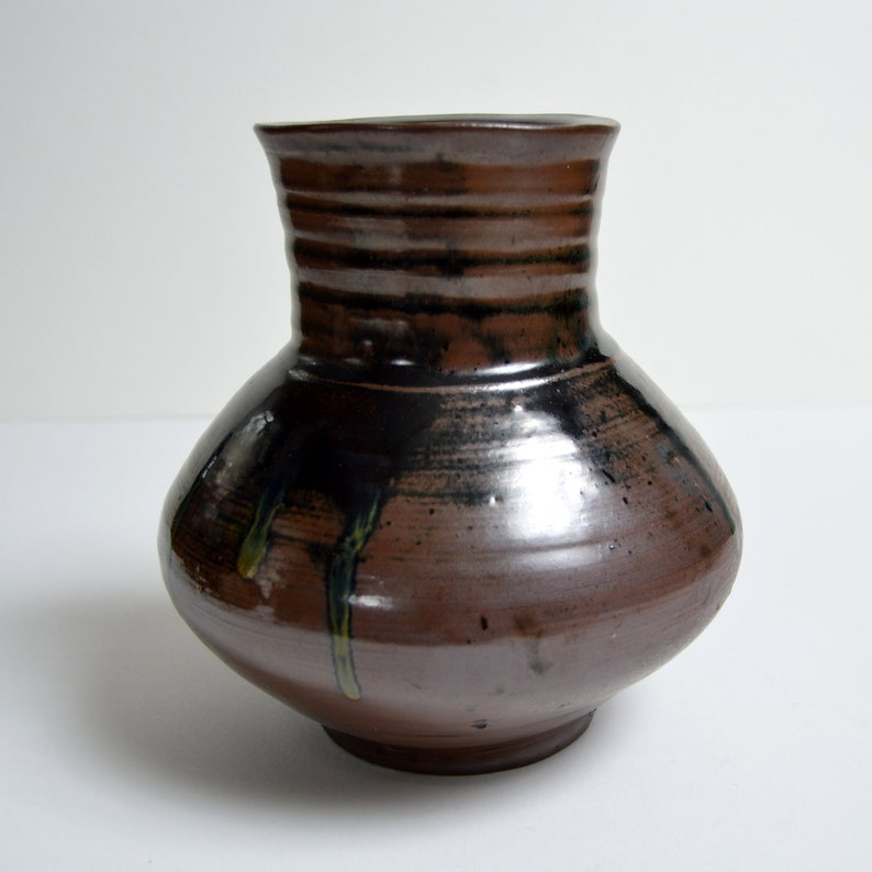 Vintage Tsuboya OKINAWA Japanese pottery vase JAPAN Etsy