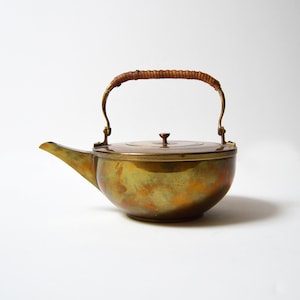 JAN EISENLOEFFEL jugendstil brass tea kettle Dutch Destijl 1900