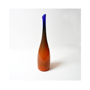 vintage MCM LEERDAM Floris Meydam art glass vase Netherlands Holland