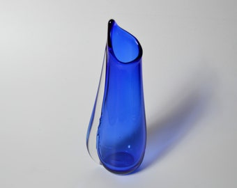 vintage BUZZ WILLIAMS Alder House studio glass vase  1990s OREGON