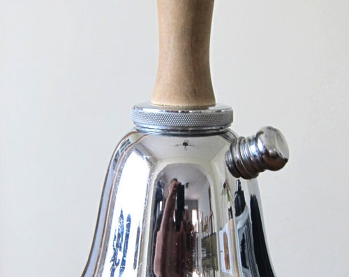 Vintage Chrome COCKTAIL SHAKER Bell Shaped Etsy