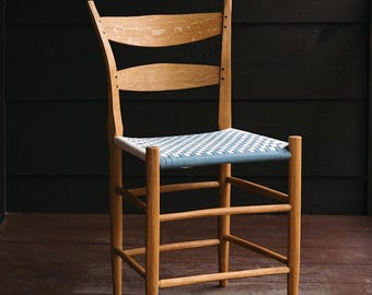 Handmade, White Oak, Shaker Seat, Traditional, Appalachian, Post and Rung, Side Chair