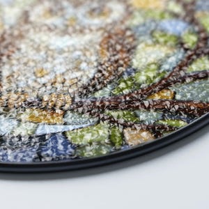 a close up of a plate on a table