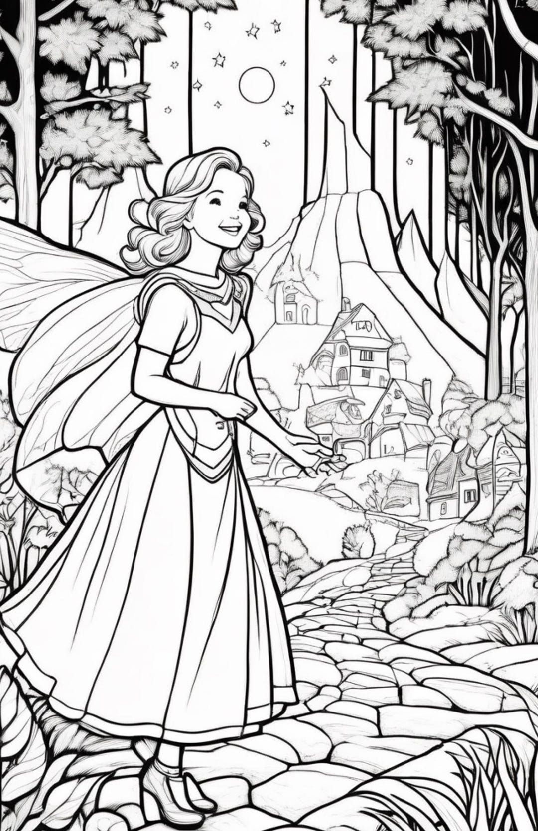 Star Princess Coloring Book - Etsy