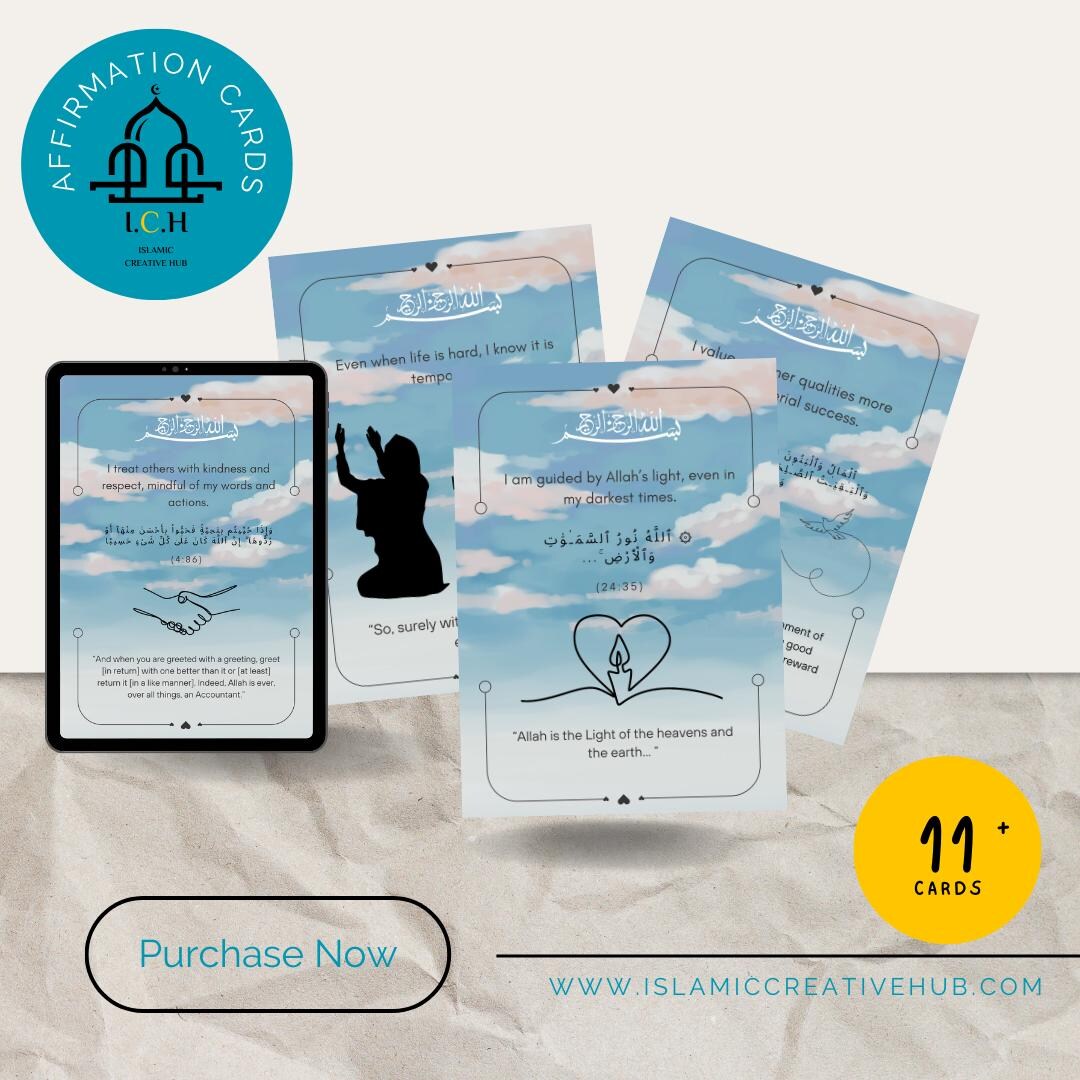 Islamic Affirmation Cards: Set 3 digital Download - Etsy