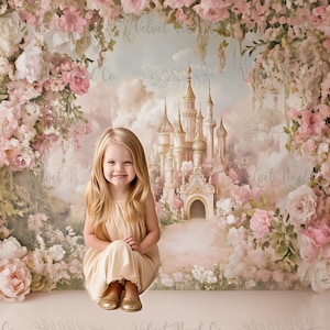 Fairytale Princess Digital Backdrop, Fairy Tale Castle Background, Castle Fantasy Backdrop, Photoshop Overlay, Photography Princess Backdrop