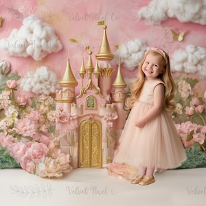 Fairytale Princess Digital Backdrop, Fairy Tale Castle Background, Castle Fantasy Backdrop, Photoshop Overlay, Photography Princess Backdrop