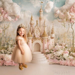 Fairytale Princess Digital Backdrop, Fairy Tale Castle Background, Castle Fantasy Backdrop, Photoshop Overlay, Photography Princess Backdrop