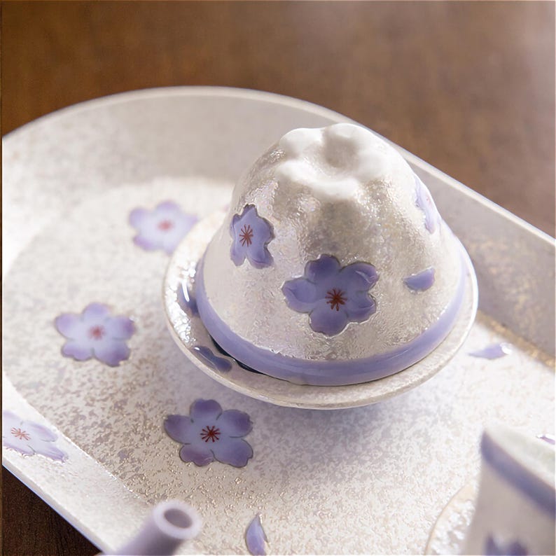 Cherry Blossom Handmade Teapot Set: Japanese Arita Ware Tea Kettle and Cups image 11