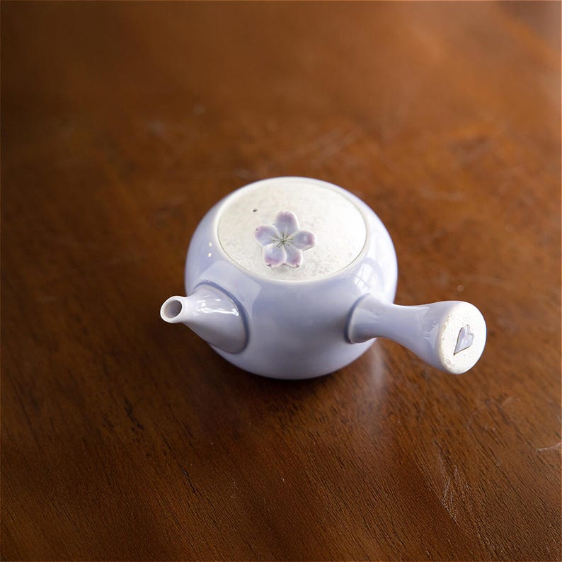 Cherry Blossom Handmade Teapot Set: Japanese Arita Ware Tea Kettle and Cups image 9