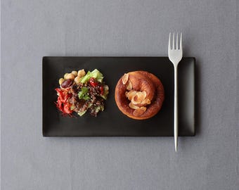 Matte Handmade Rectangle Plate: 3 colors, Japanese Hasami Ware Porcelain