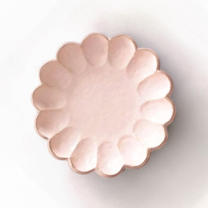 Pu&ograve; includere: Un piatto di carta rosa con un bordo a festoni. Il piatto &egrave; perfetto per una festa o un'occasione speciale.