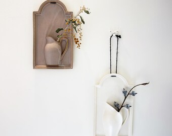 Kurashima Handmade Wall Vase: 2 colors, Japanese Craftsmanship, Home Decor