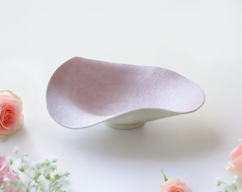 Ocean Bubble Handmade Curvy Bowl: 2 Colors, Japanese Arita Ware Porcelain