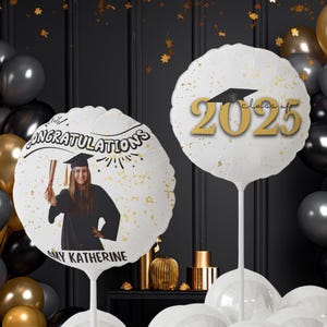 Benutzerdefinierte Abschlussfeier Ballons l Personalisierter 11-Zoll-Ballon für graduierte Abiturienten l Abschlussfeier l graduierte von 2025