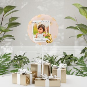 Globos de cumpleaños personalizados para bebés l Globos de 11 pulgadas para cumpleaños de niños personalizados l Cumpleaños de niños pequeños l Regalo para el primer cumpleaños l Fiesta de cumpleaños