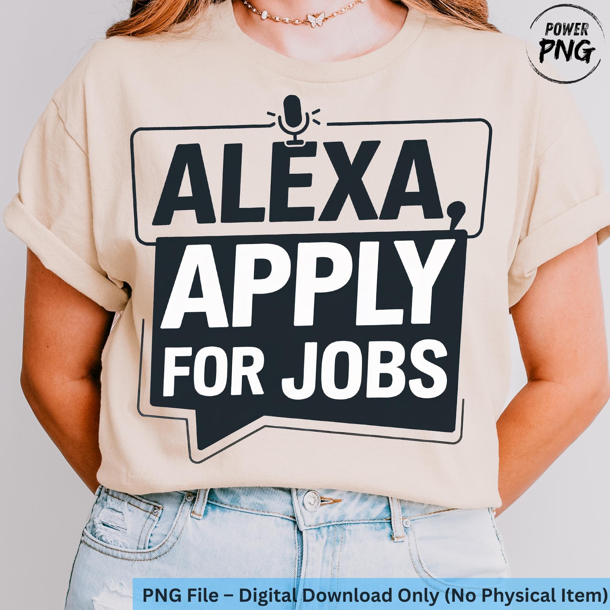 Graduación divertida PNG, Alexa solicita empleo PNG, diseño de camiseta de graduación, clase de 2024, descarga digital