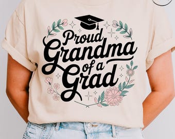Abuela orgullosa de un graduado PNG, Abuela de graduación PNG, Descarga digital para camiseta de abuela
