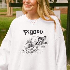 Funny Pigeon Sweatshirt for Bird Lovers | Urban Animal Sweater Gift for Pigeon Moms & Meme Fans | Cozy Bird Watching Shirt for Pigeon Lovers