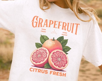 Farmers Market Grapefruit T-Shirt: Comfort Colors Citrus Tee
