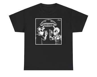 T-shirt unisexe Alien Encounter, T-shirt Alien Invasion, chemise extraterrestre, vêtement cadeau OVNI, t-shirt de science-fiction pour homme et femme