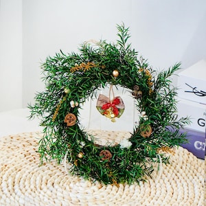 Eucalyptus Pinecone Wreath: Natural Dried Flower Christmas Decor