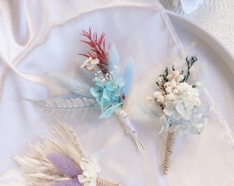 Boutonniere de flores secas/boutonniere de casamento/mini buquê de flores secas/boutonniere seco/boutonniere do noivo/boutonniere artesanal