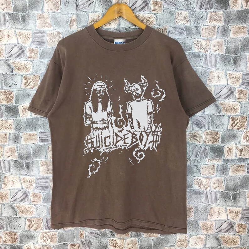 Vintage Suicideboys Tee Shirt Brown 