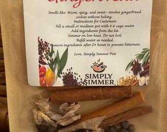 Gingerbread Simmer Pot Bag