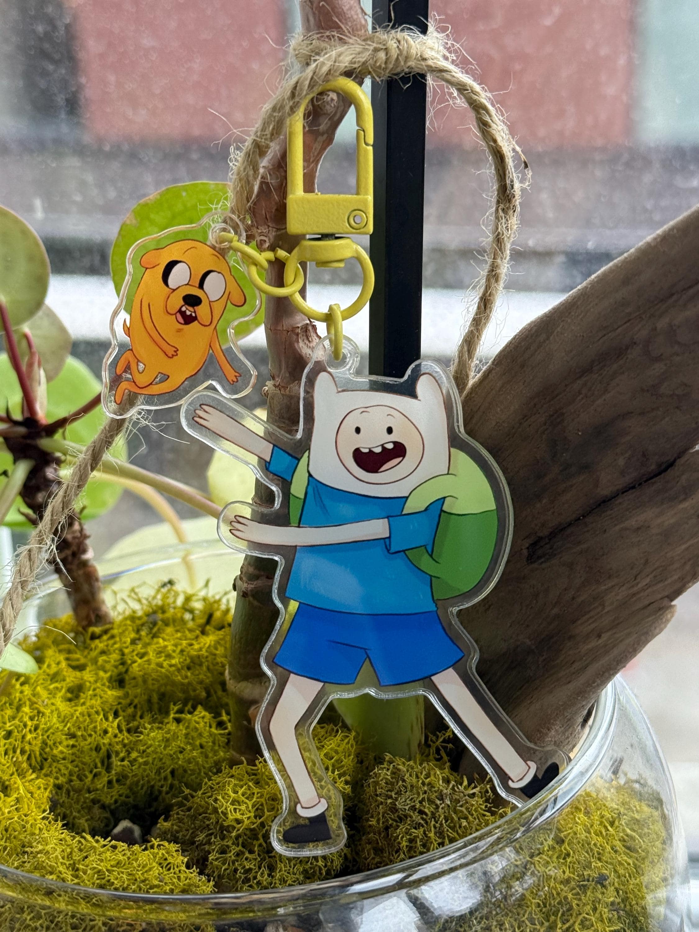 Finn and Jake Adventure Time Inspired Keychain - Etsy