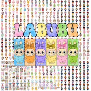 700+ Labvbu Png Bundle, Monster Clipart, Cute Cartoon Monster Png, Labu-bu Character Png, Monster Character Png, Kawaii Christmas, Doll Png