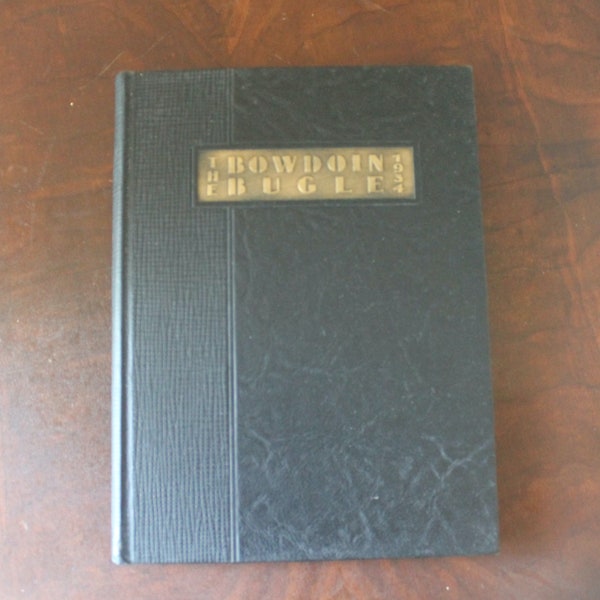 Vintage 1934 Bowdoin Bugle Yearbook