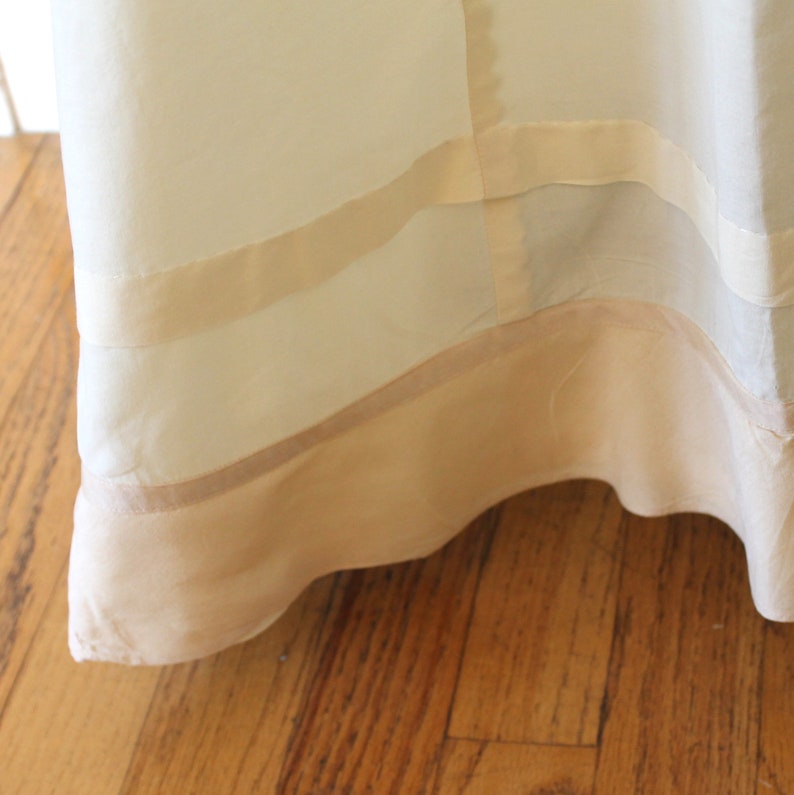 Vintage Ivory Cotton Plain Petticoat Under Skirt