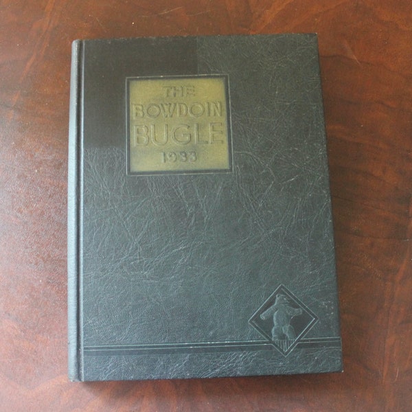 Vintage 1933 Bowdoin Bugle Yearbook